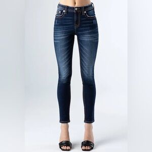 Miss Me Dark Blue Skinny Jeans